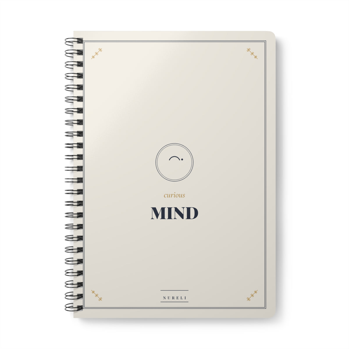 Curious Mind A5 wirobound lined notebook from the Nureli collection