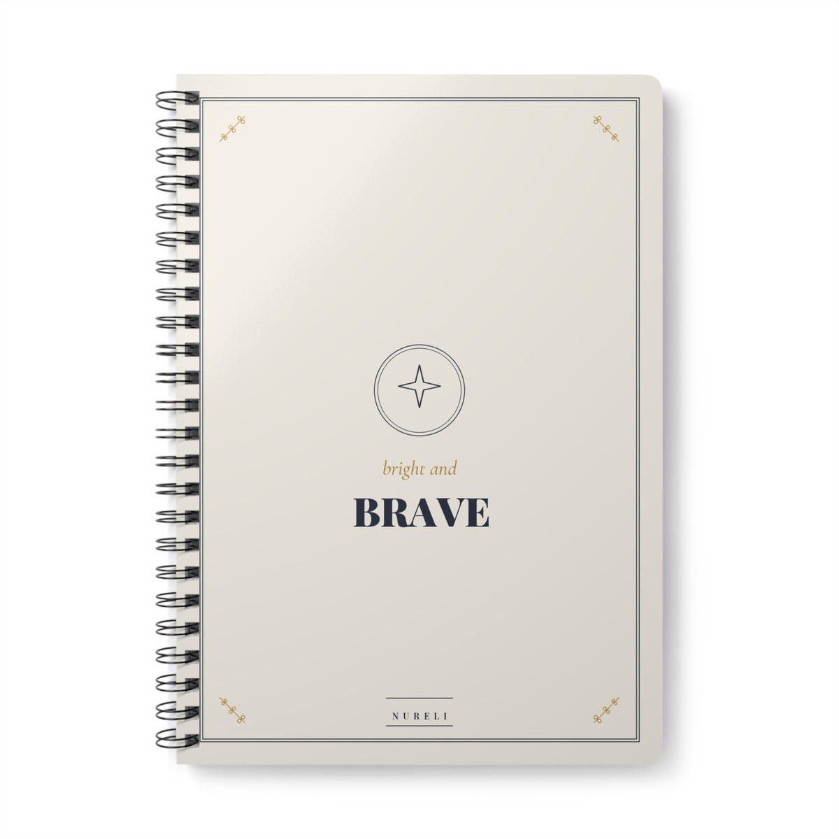 Bright and Brave A5 wirobound lined notebook from the Nureli collection