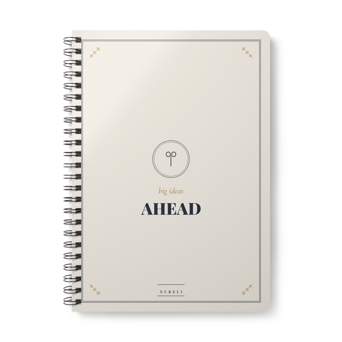Big Ideas Ahead A5 wirobound lined notebook from the Nureli collection