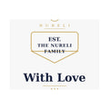 Est. With Love Family Crest Art Print