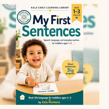 Learn to Talk My First Sentences Toddler Book
