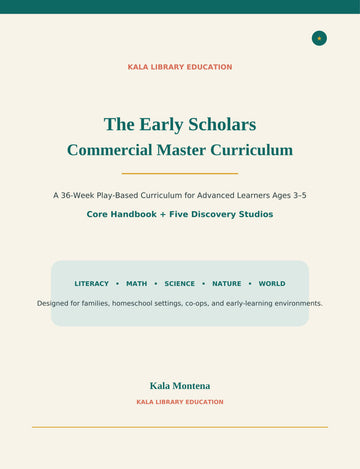 The Early Scholars Commercial Master Curriculum