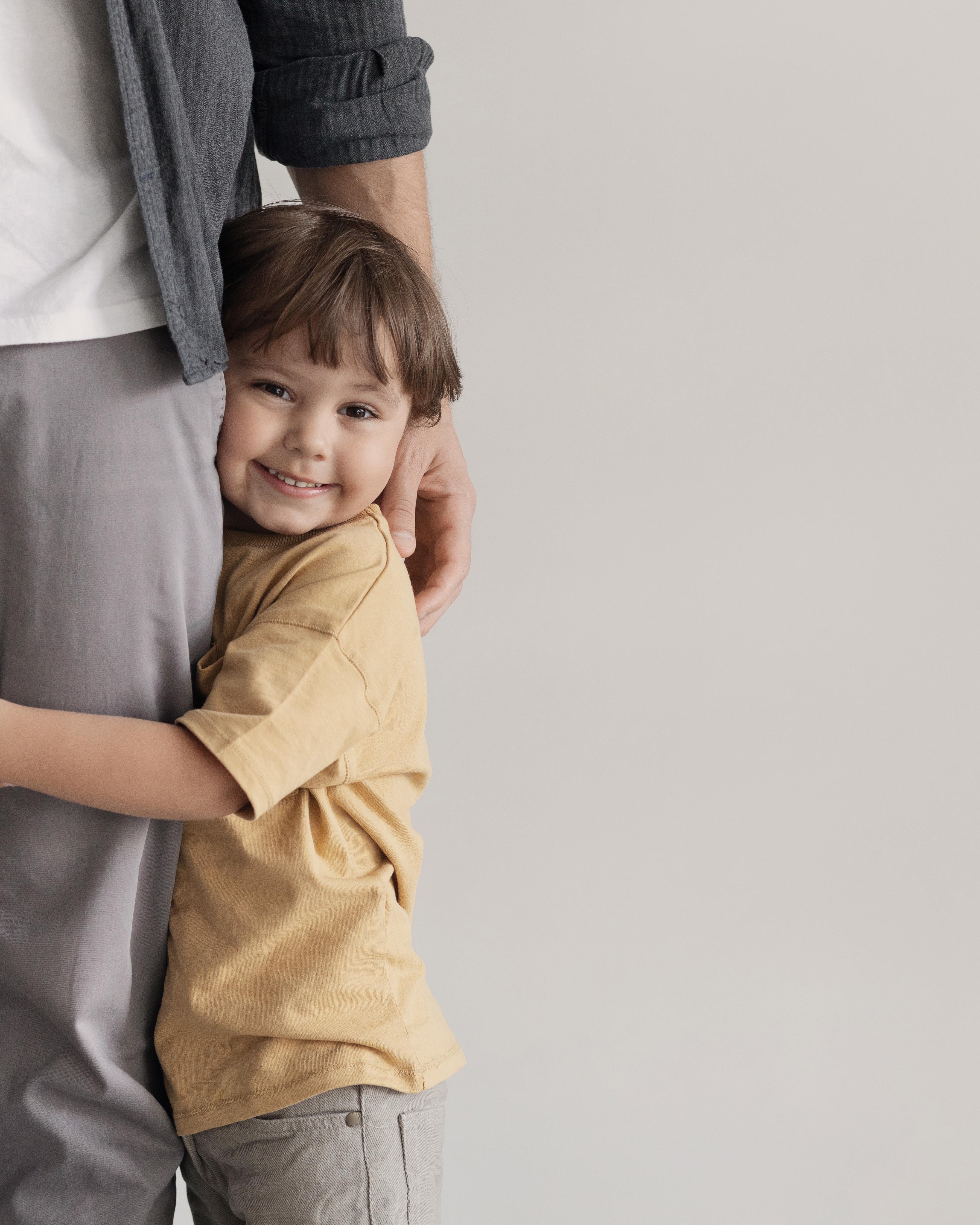 Father and son sharing a warm connected moment