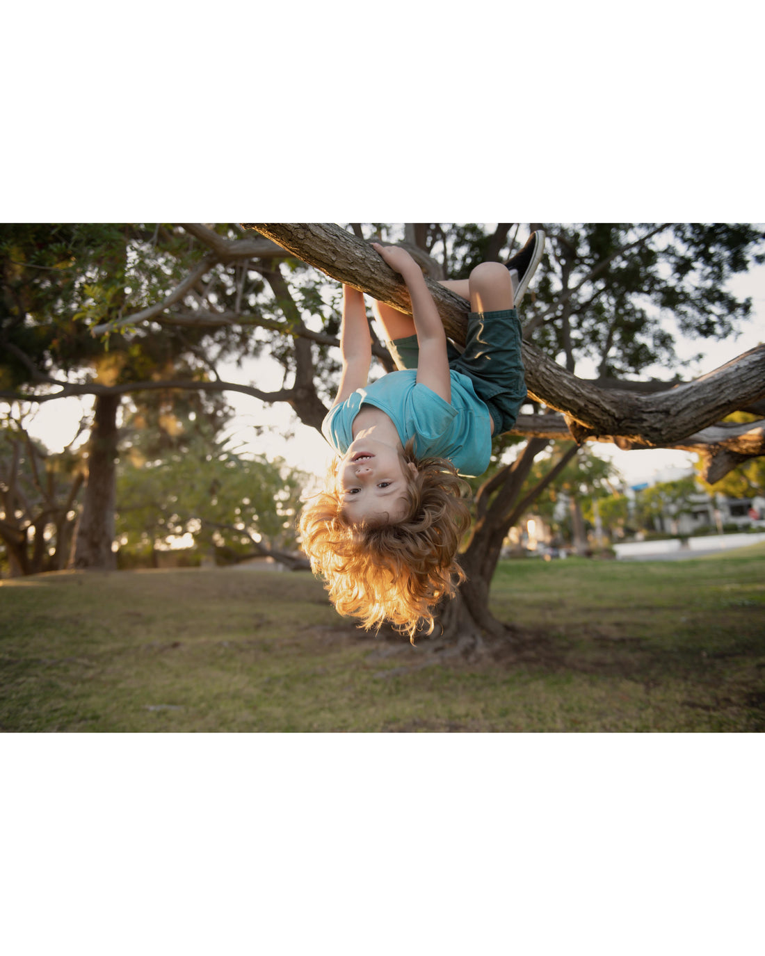 Child enjoying summer outdoors in a garden