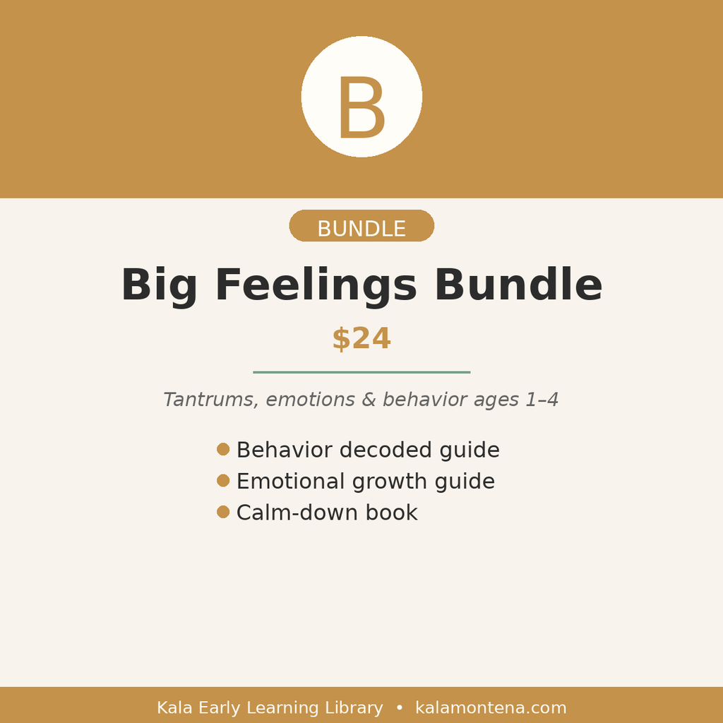 Big Feelings Bundle — Tantrums, Emotions and Behavior for Toddlers Ages 1-4