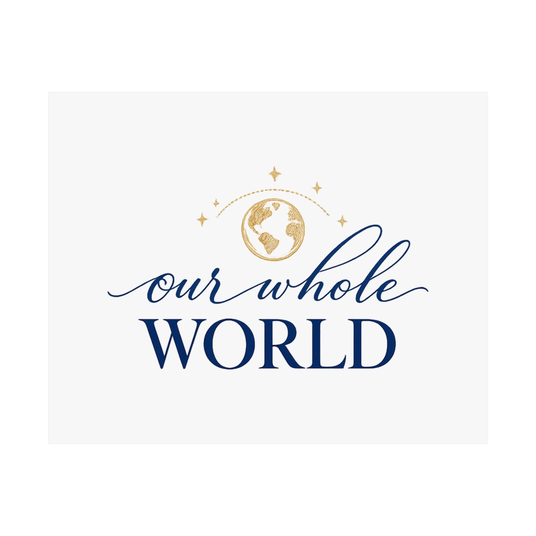 Our Whole World wall art print from the Nureli collection, view 2