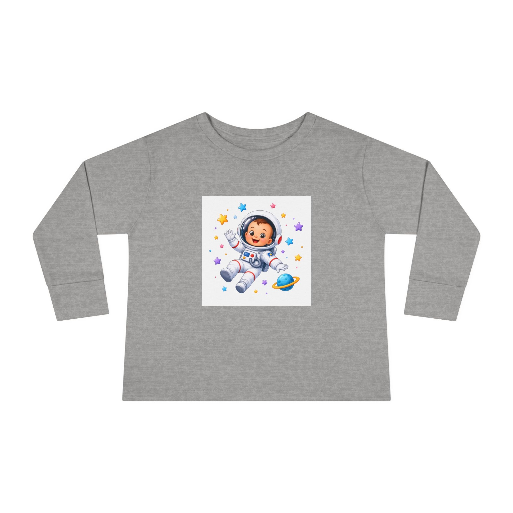 Little Astronaut kids long-sleeve tee from the Nureli collection, view 2