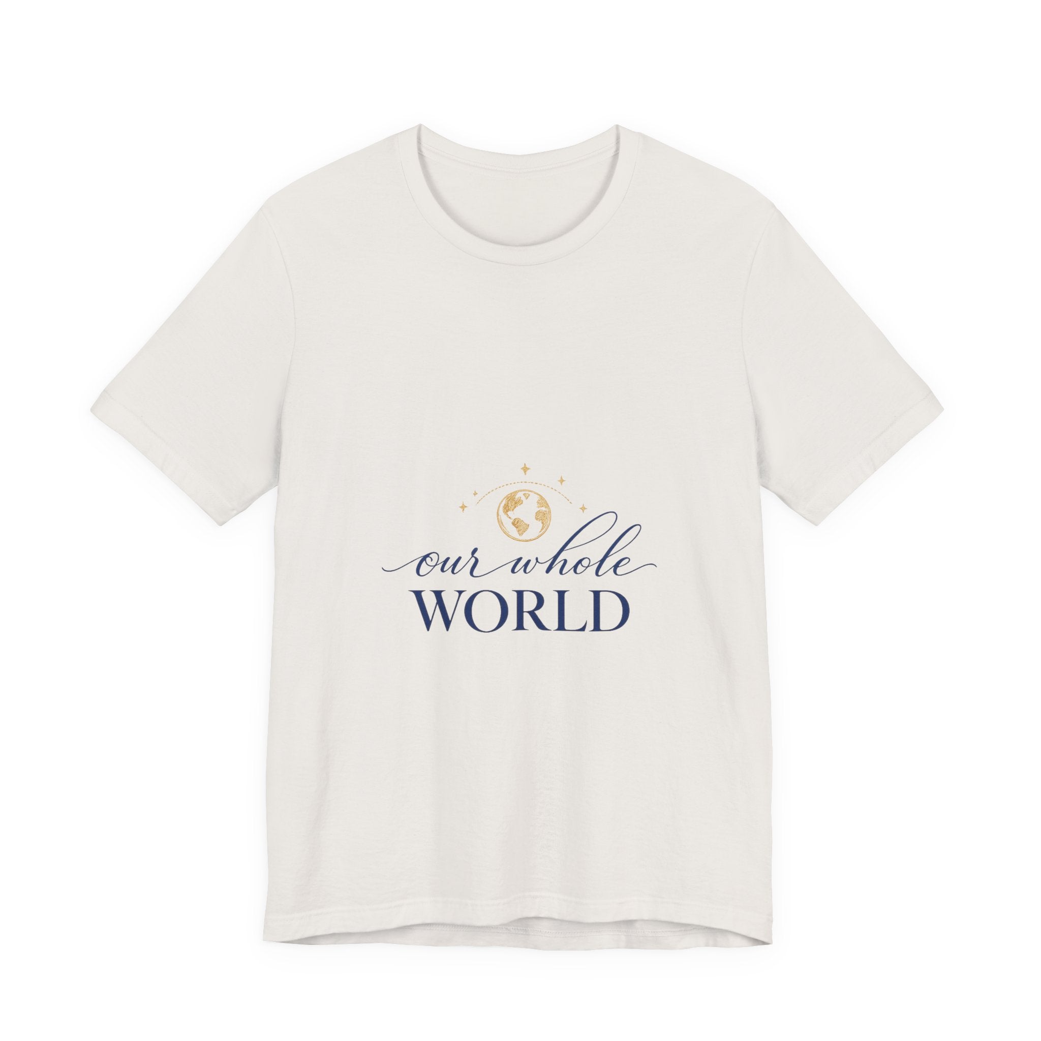 Our Whole World soft cotton tee from the Nureli collection, view 5