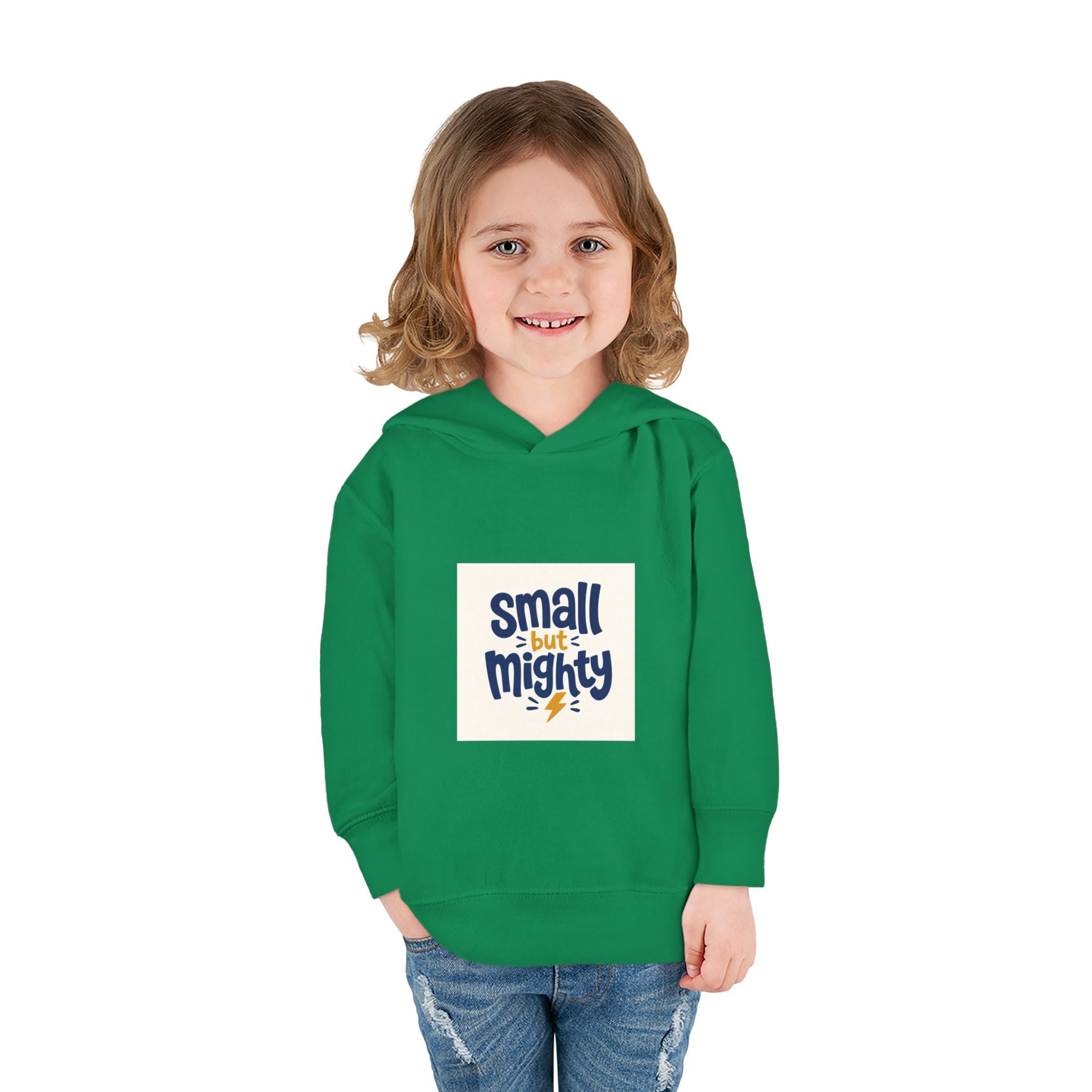Small But Mighty Toddler Hoodie from the Nureli collection, view 28