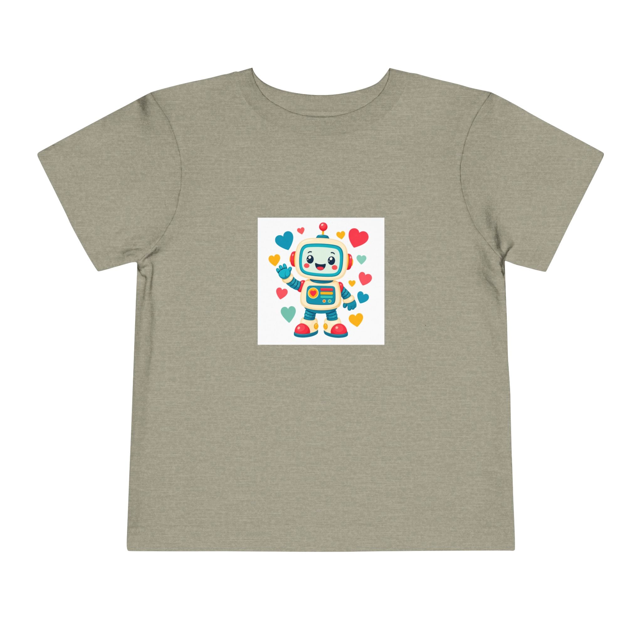 Beep Boop Robot soft toddler tee from the Nureli collection, view 6