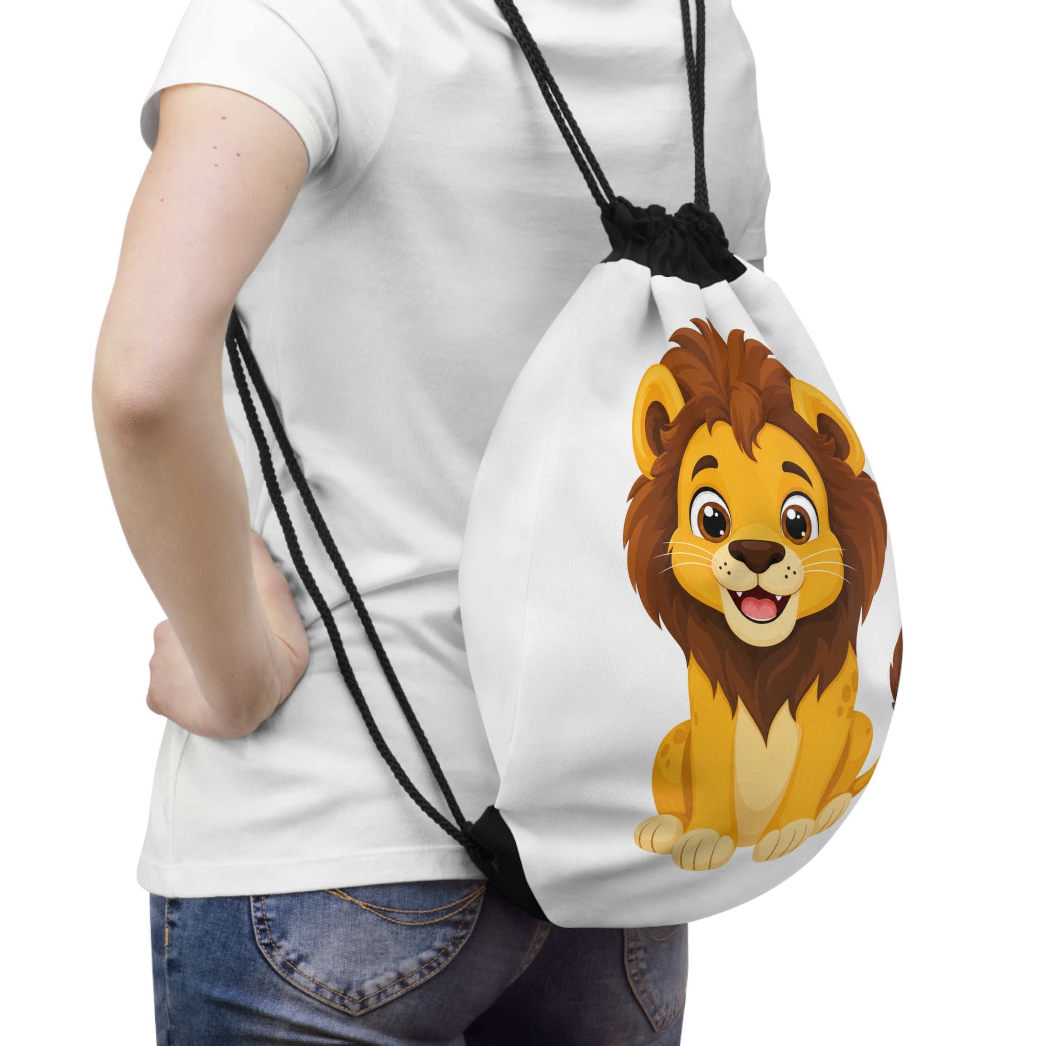 Brave Little Lion Kids Drawstring Bag - Nureli Kids