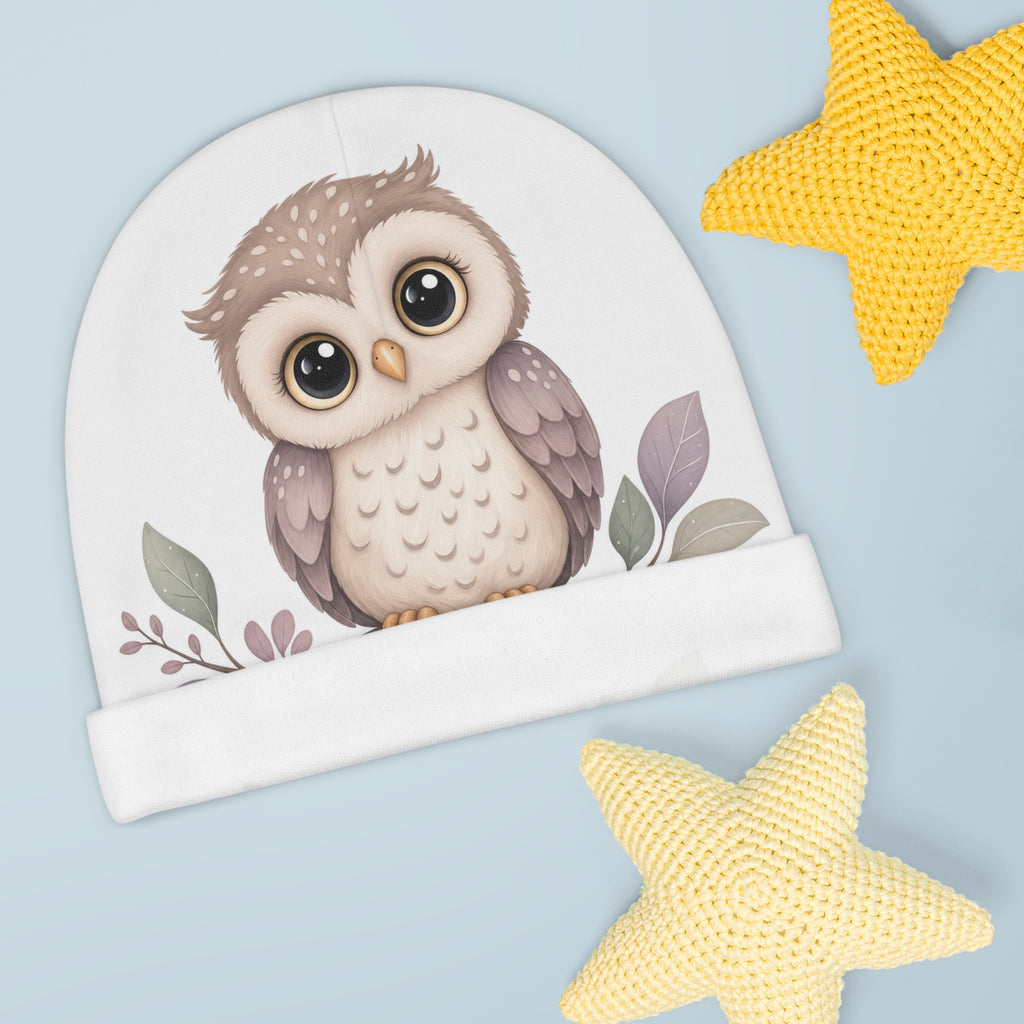 Wise Little Owl Baby Beanie — Nureli Kids