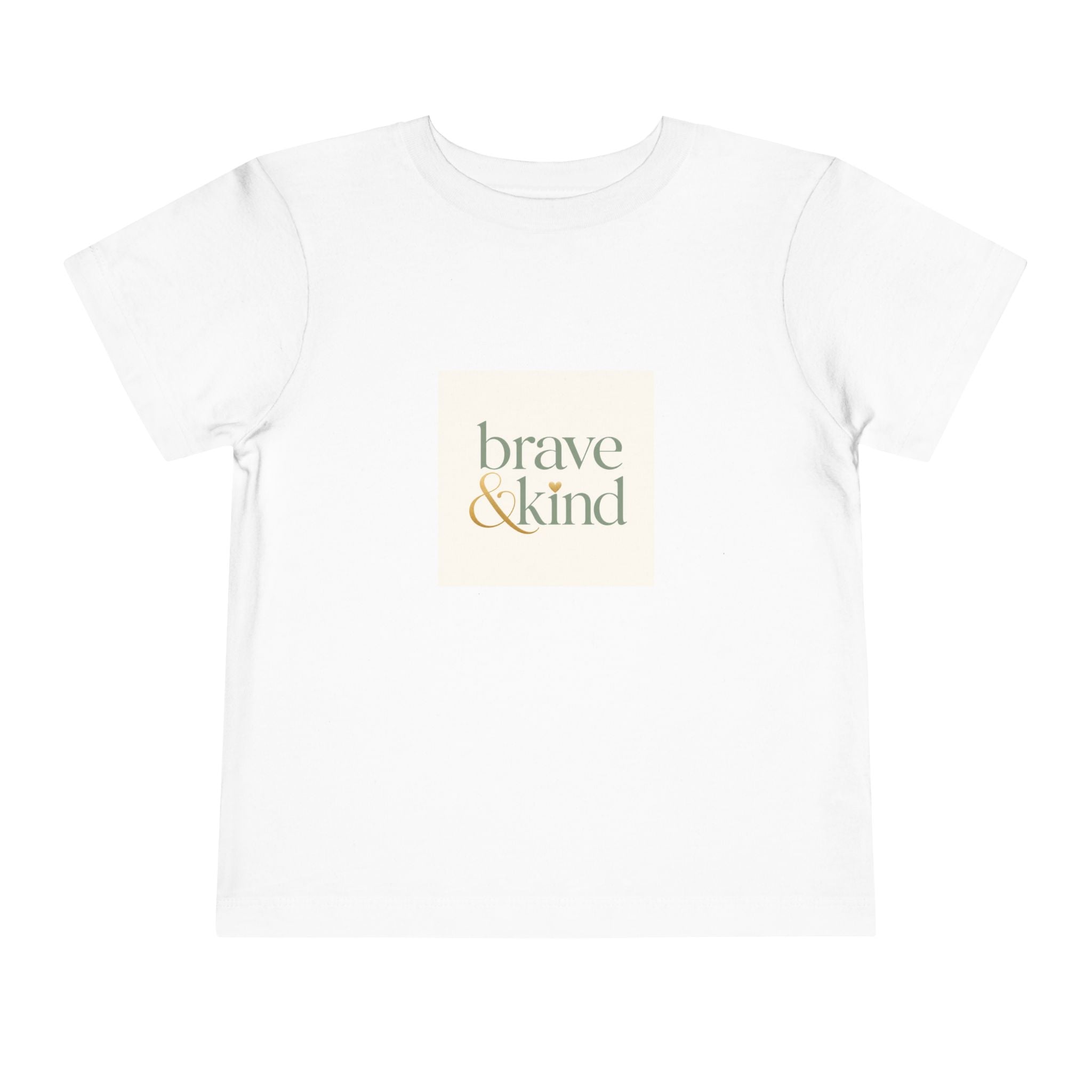 Brave And Kind toddler t-shirt for kids ages 2-5 by Nureli Kids