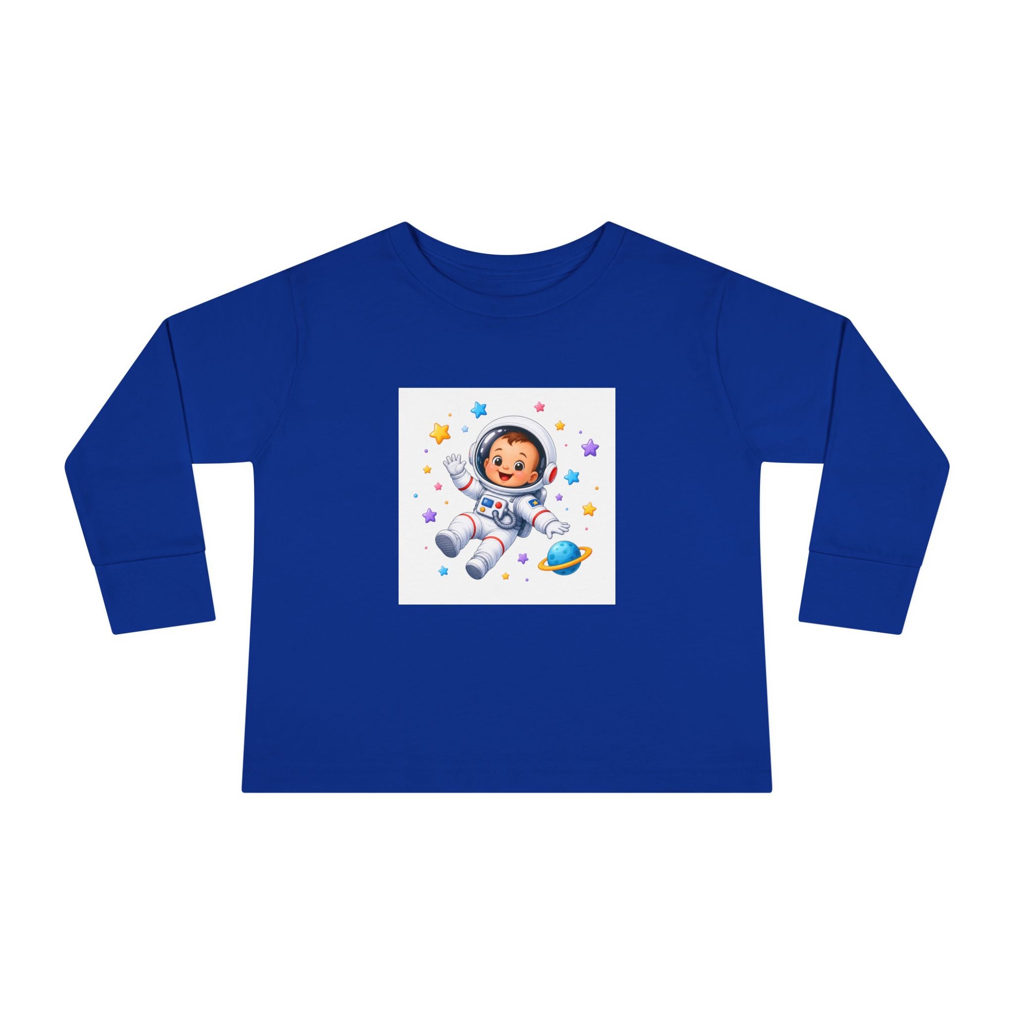 Little Astronaut kids long-sleeve tee from the Nureli collection, view 4