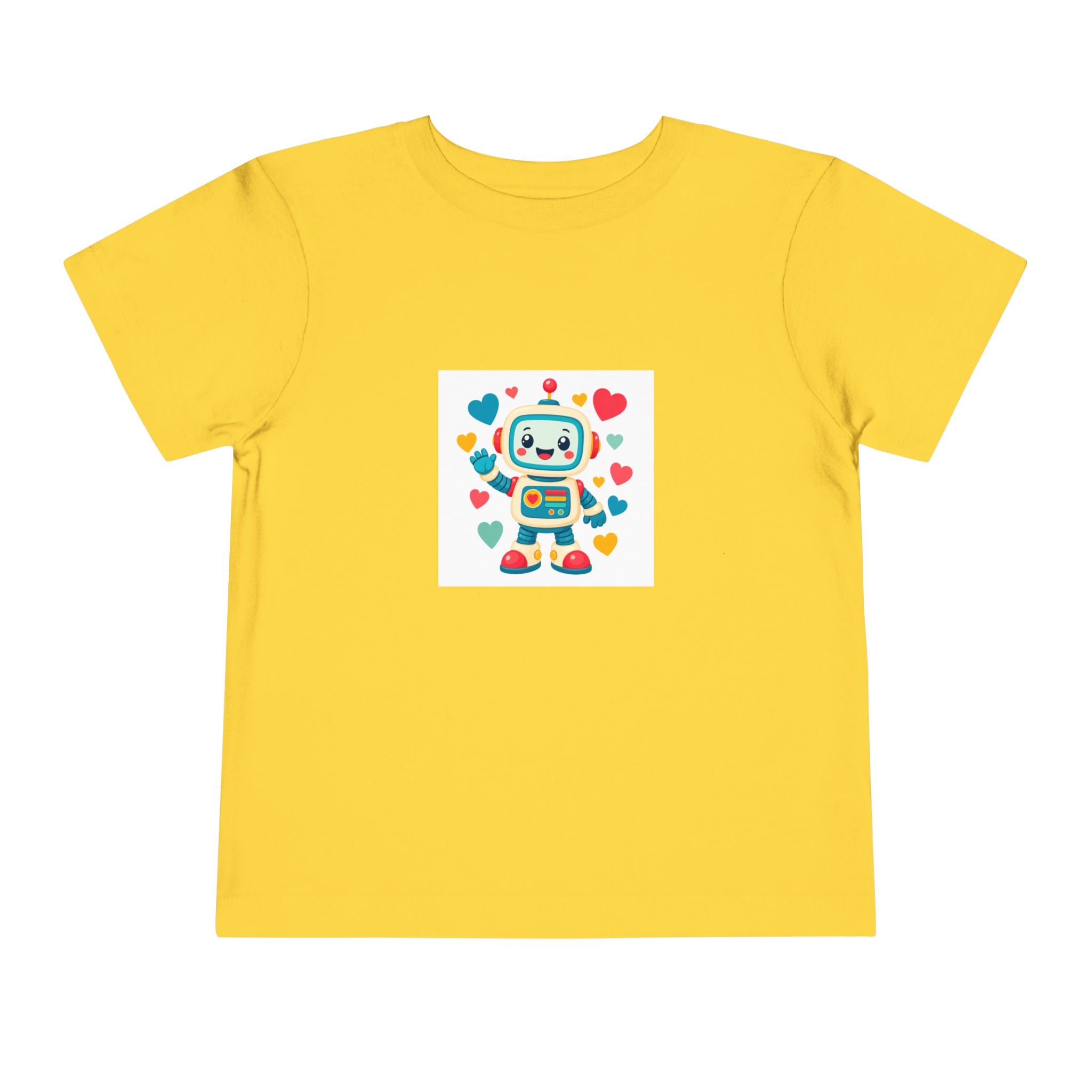 Beep Boop Robot soft toddler tee from the Nureli collection, view 7