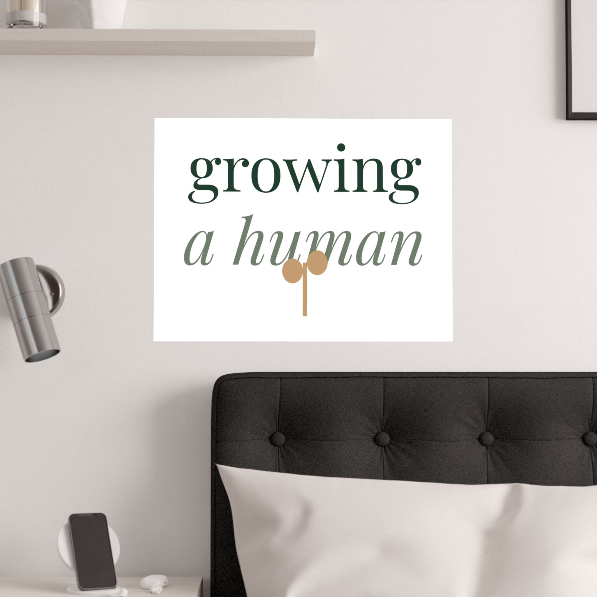 Growing a human Art Print