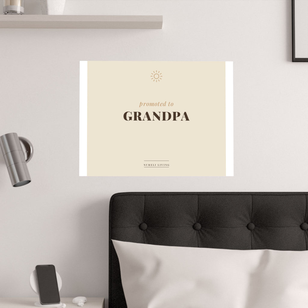 Promoted to Grandpa Art Print