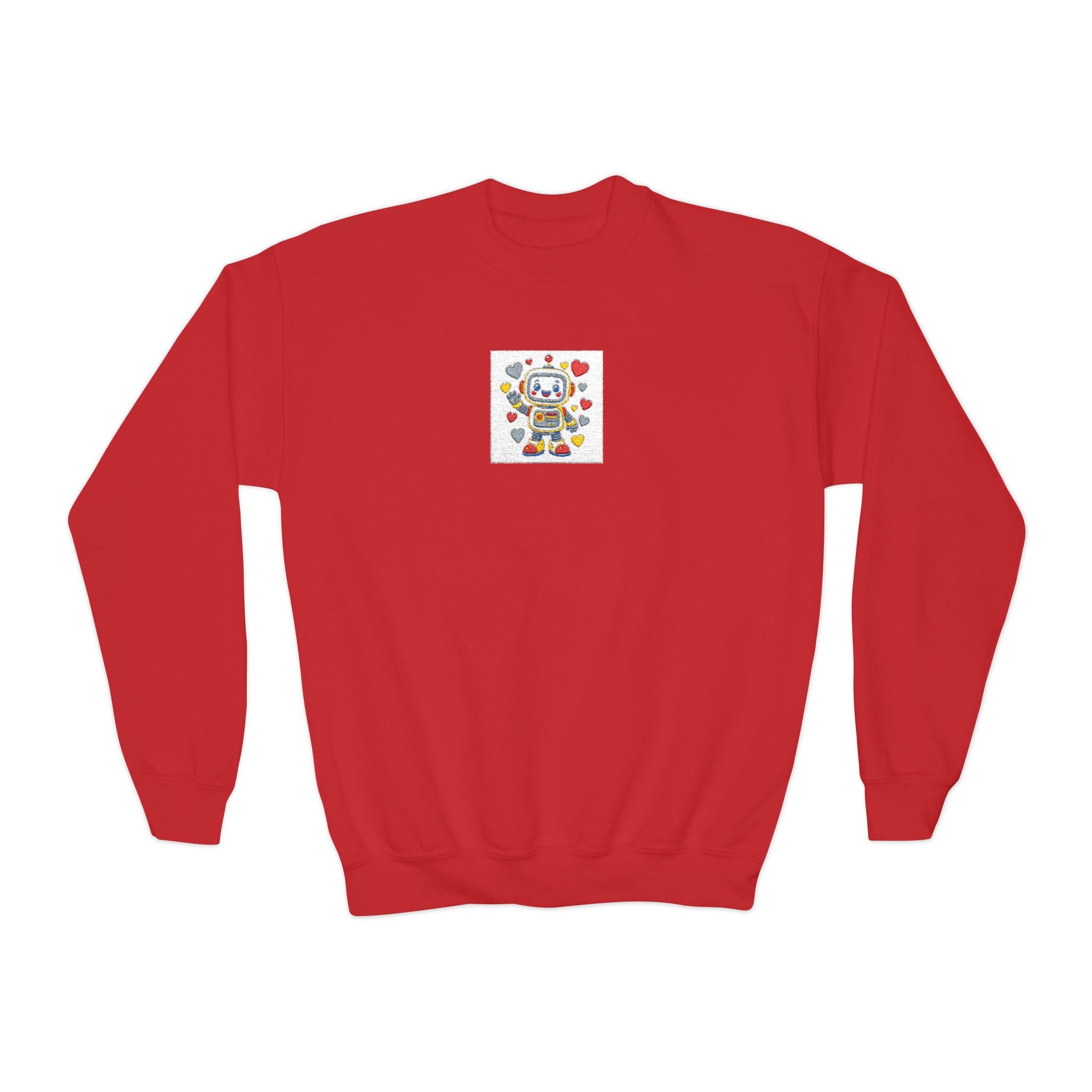 Beep Boop Robot kids crew sweatshirt from the Nureli collection, view 10