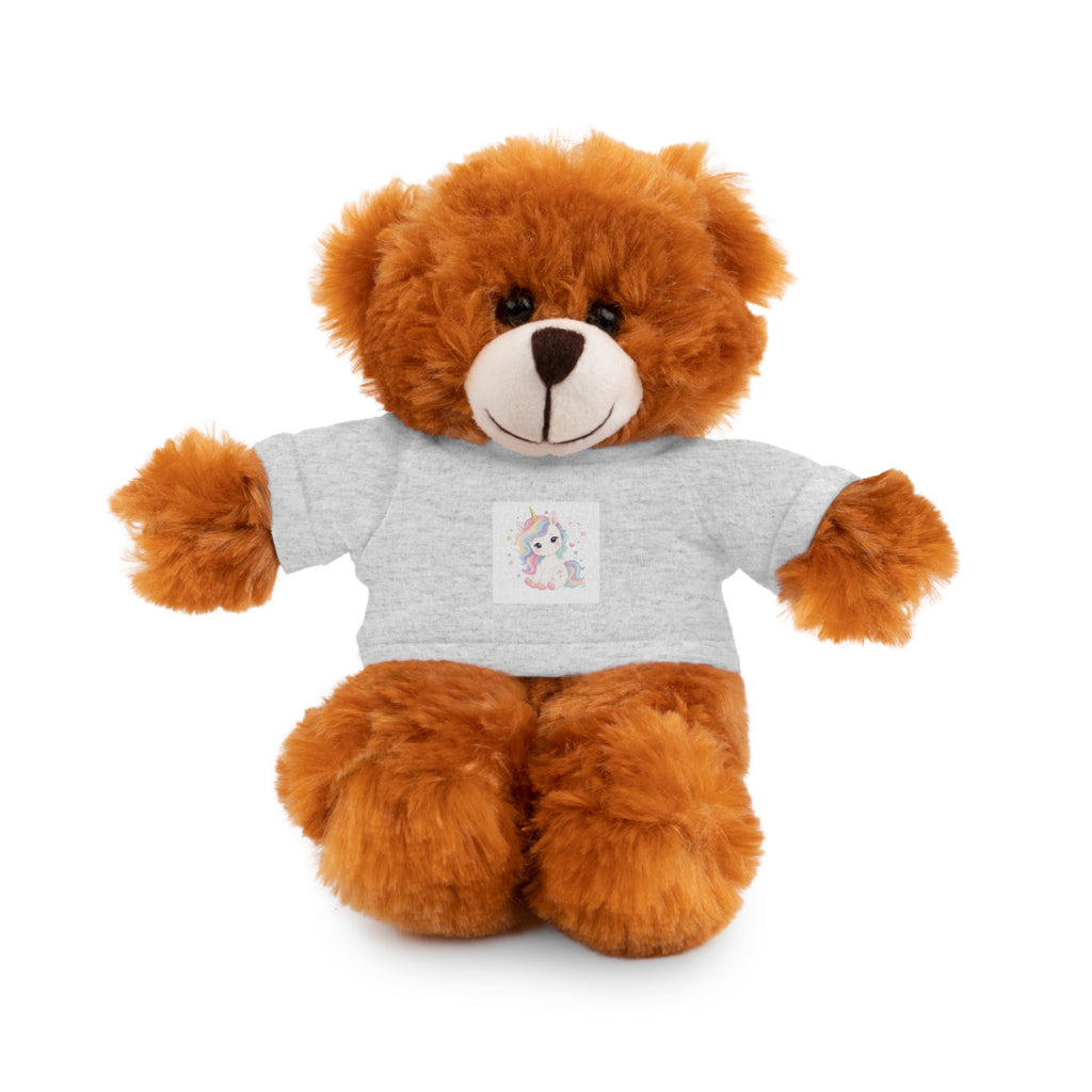 Magical Unicorn design on a premium stuffed animal with tee from Nureli Kids