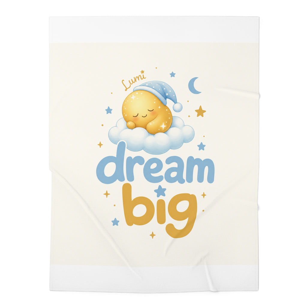 Dream Big baby swaddle blanket for newborns by Nureli Kids