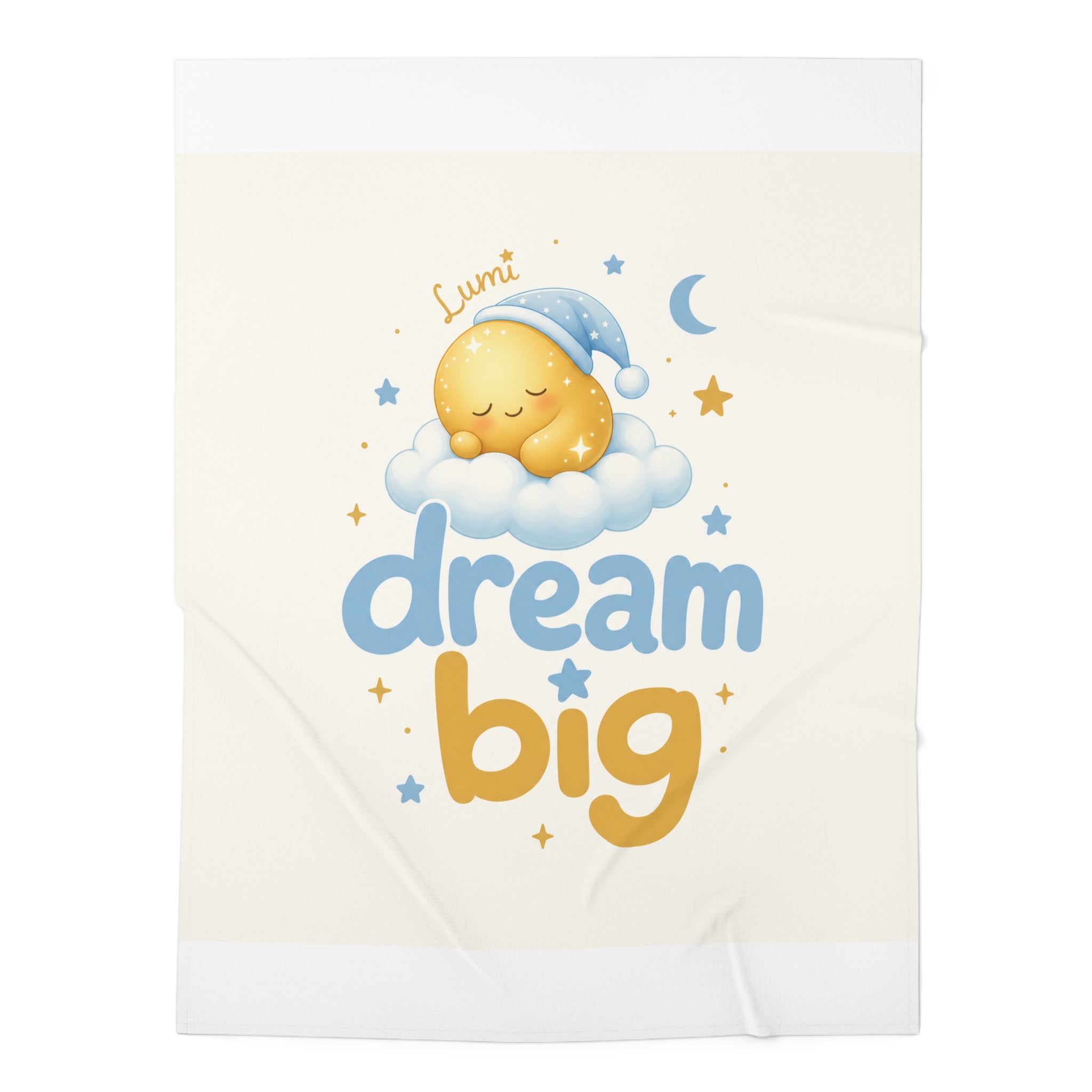Dream Big baby swaddle blanket for newborns by Nureli Kids