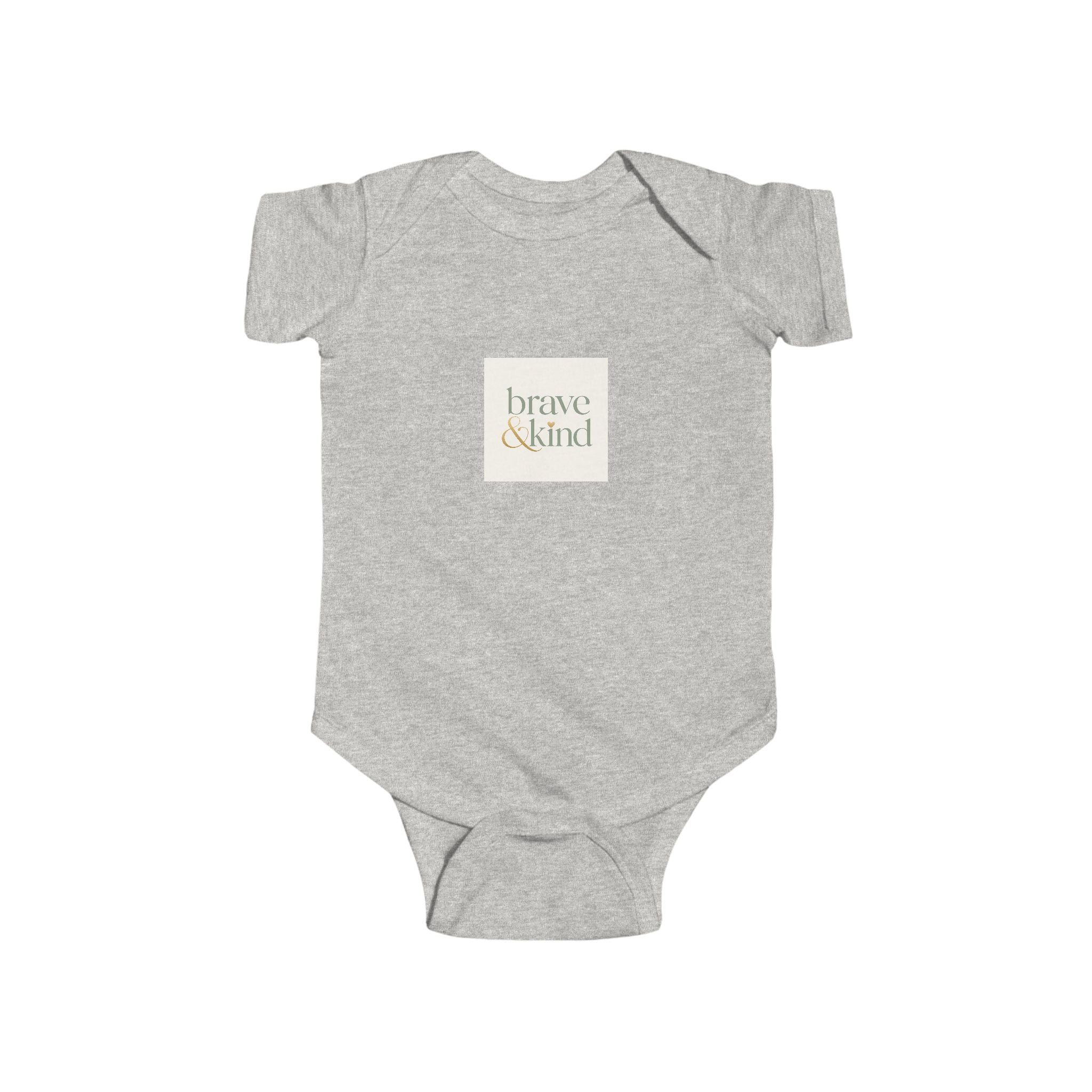 Brave And Kind soft baby bodysuit from the Nureli collection, view 2