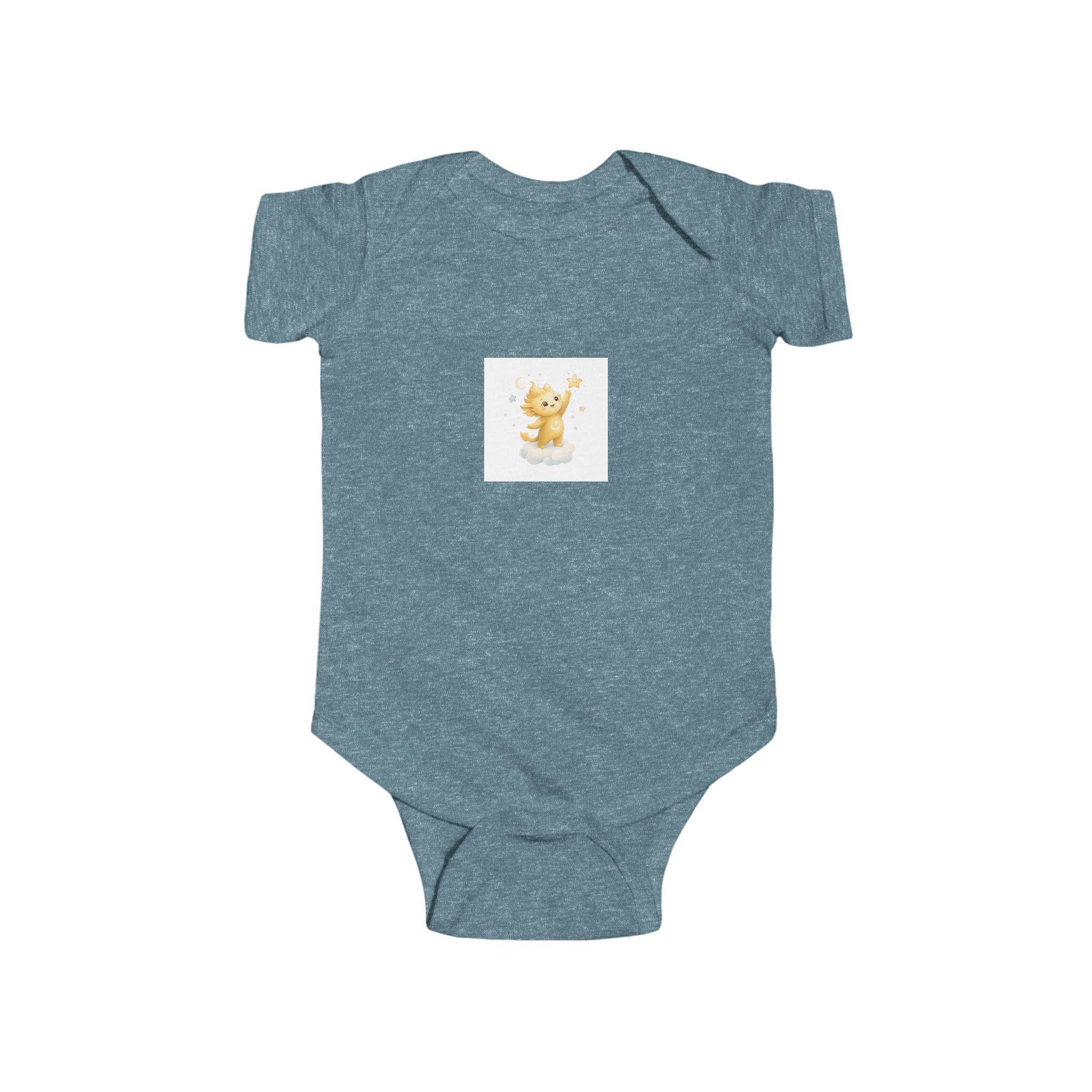 Lumi & Stars soft baby bodysuit from the Nureli collection, view 6