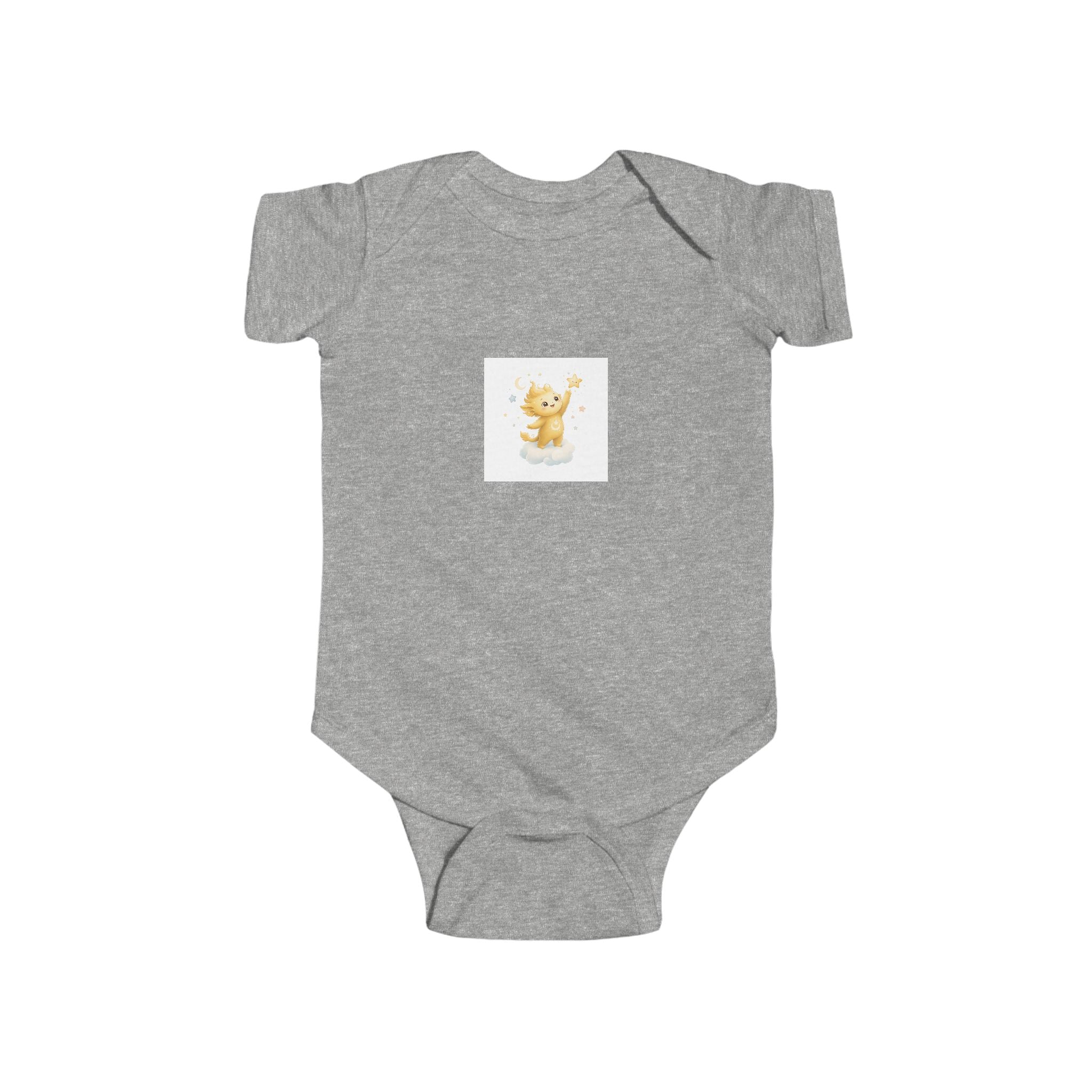 Lumi & Stars soft baby bodysuit from the Nureli collection, view 3