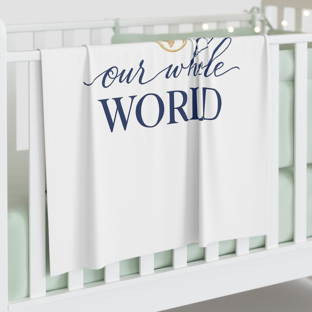 Our Whole World Swaddle Blanket