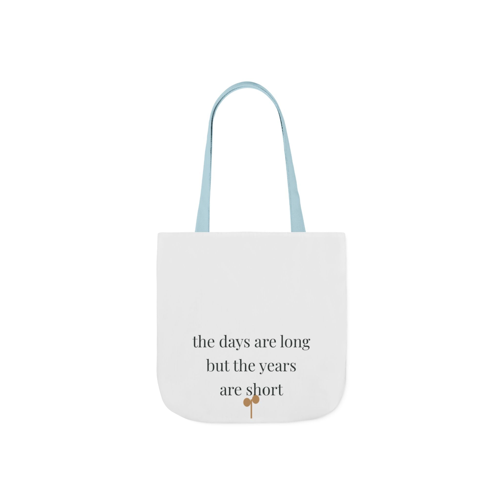 The days are long but the years are short Tote canvas tote bag from the Nureli collection, view 3