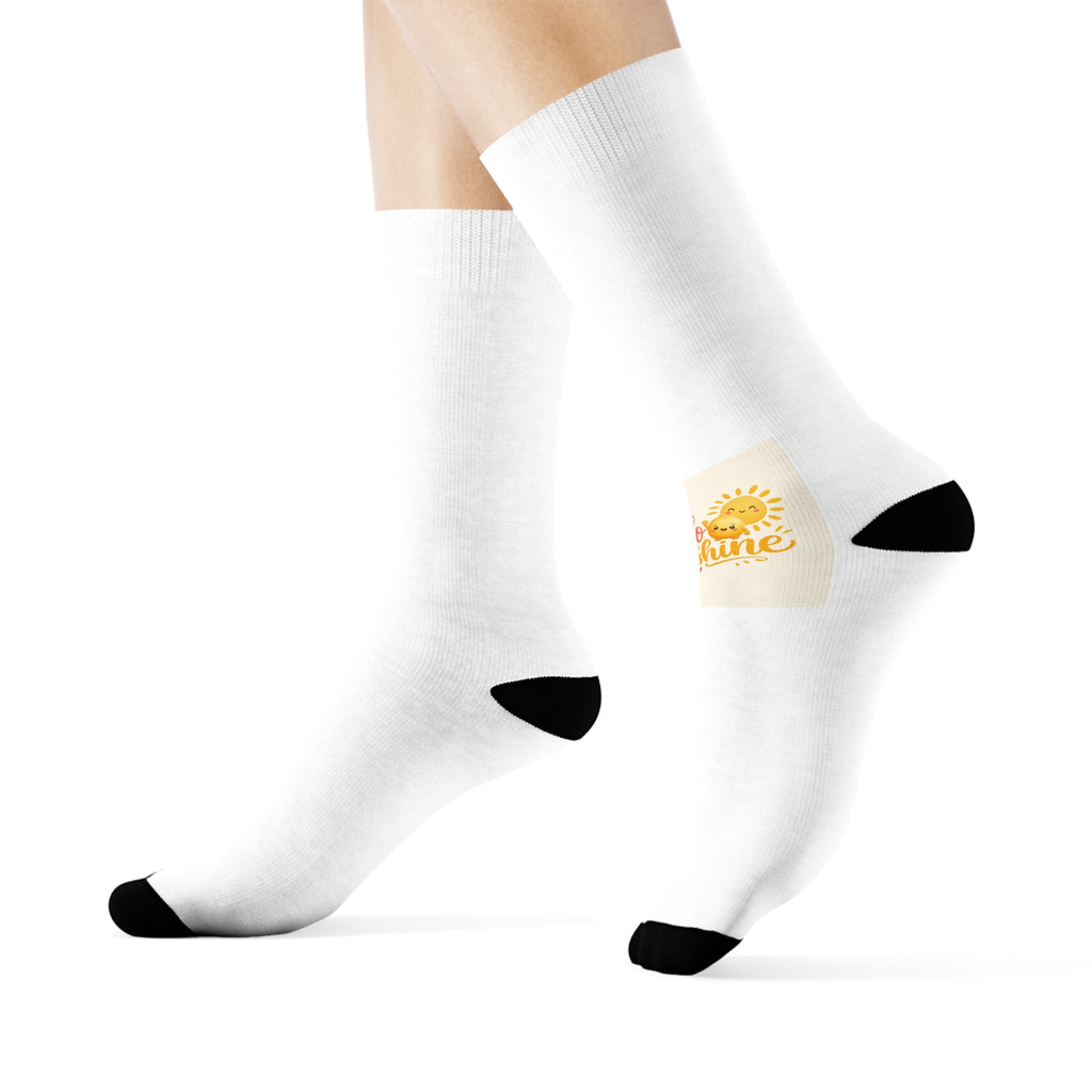 Hello Sunshine kids crew socks from the Nureli collection, view 11