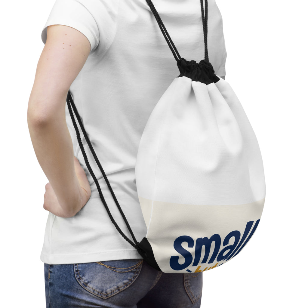 Small But Mighty Kids Drawstring Bag from the Nureli collection, view 4