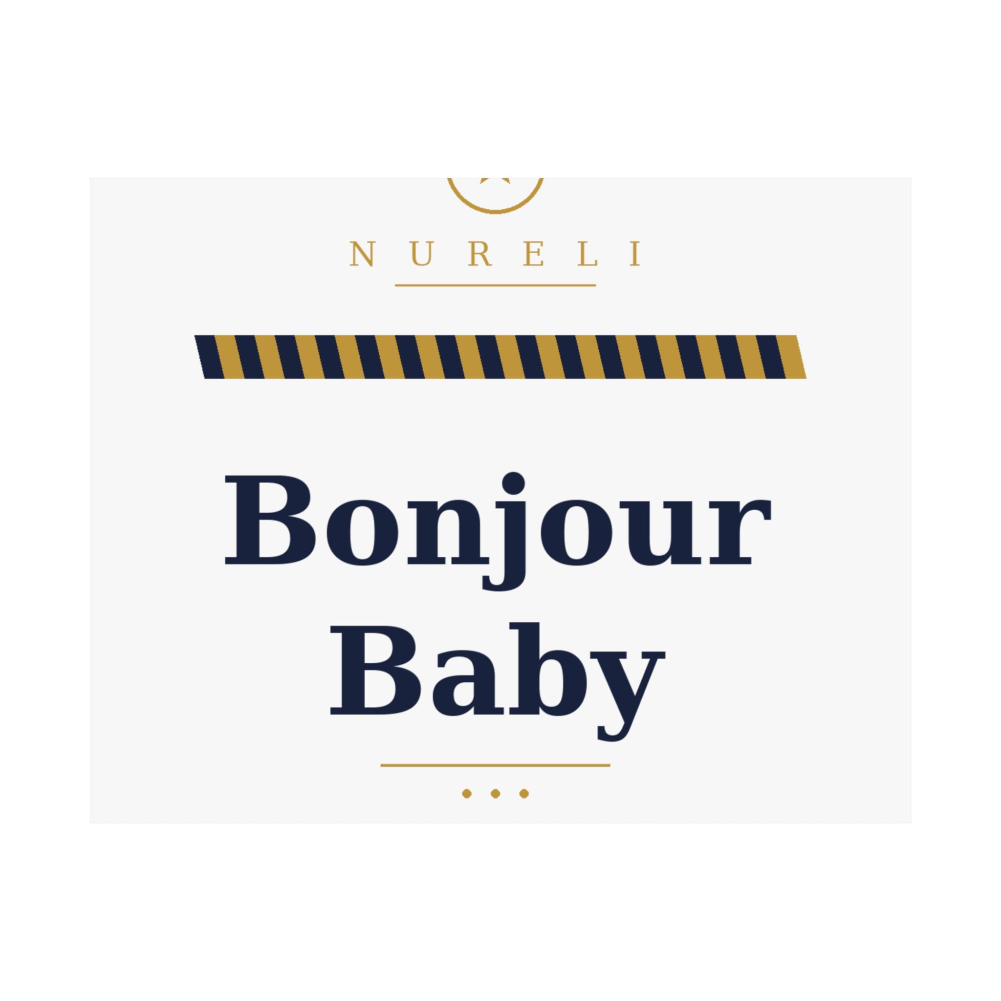 Bonjour Baby Art Print