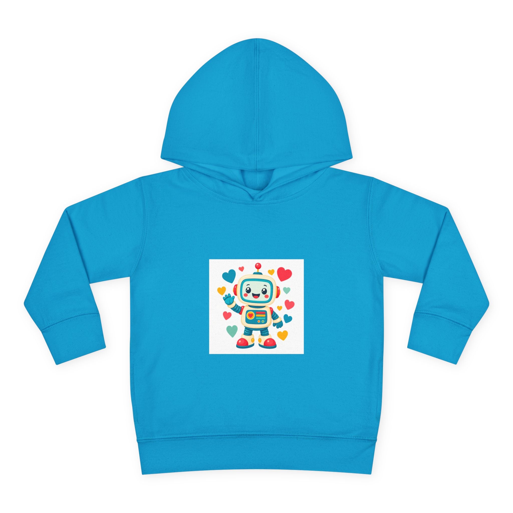 Beep Boop Robot soft toddler hoodie from the Nureli collection, view 6