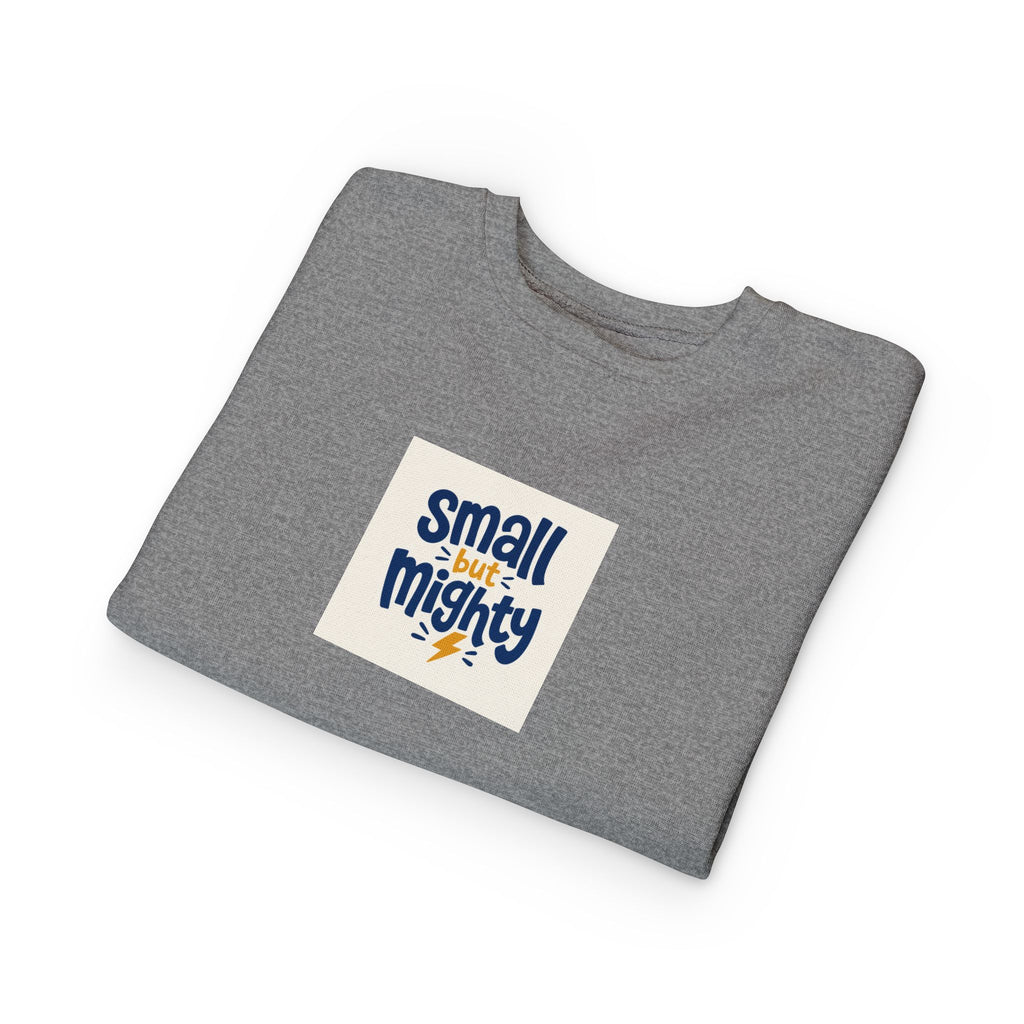 Small But Mighty Toddler Sweatshirt from the Nureli collection, view 16