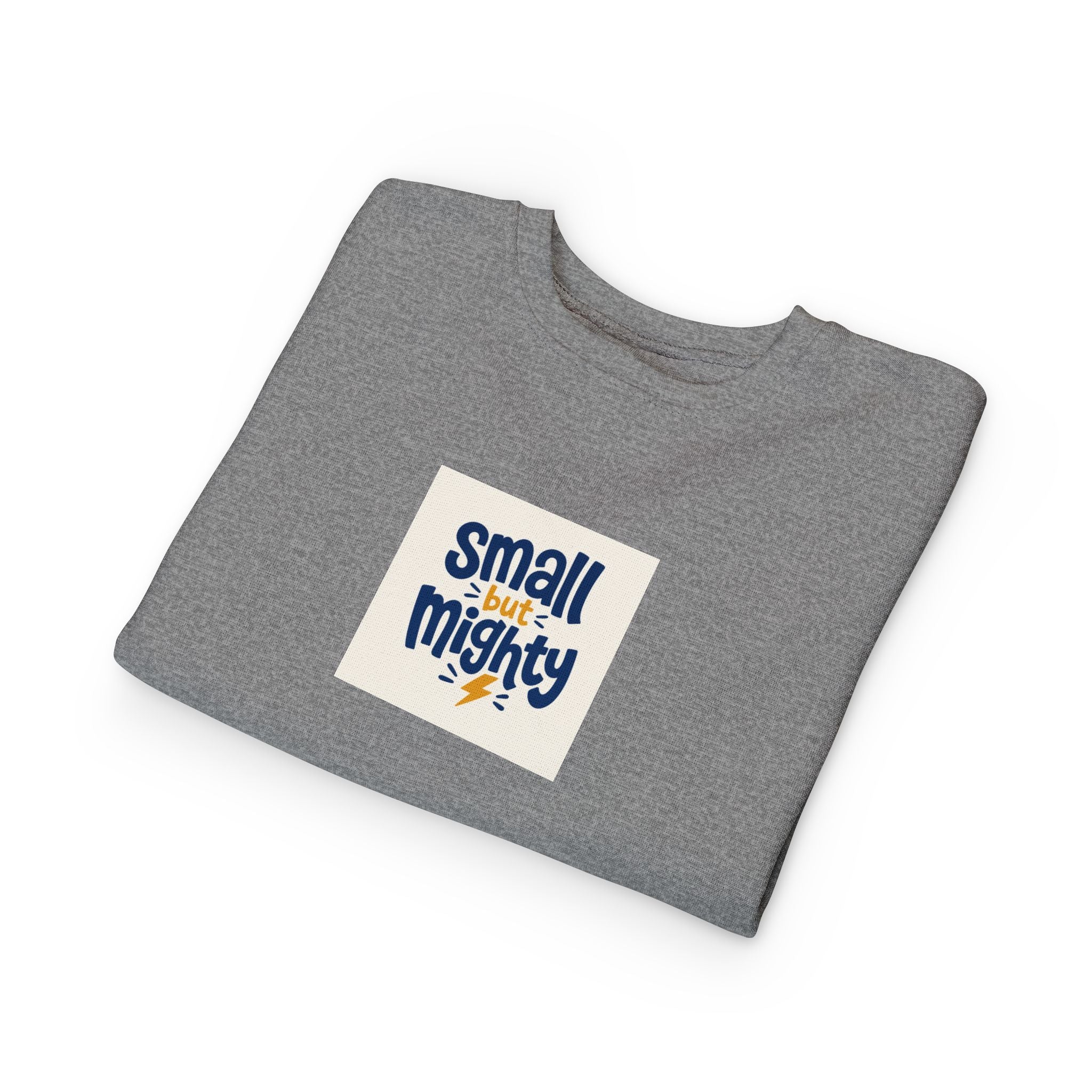Small But Mighty Toddler Sweatshirt from the Nureli collection, view 16