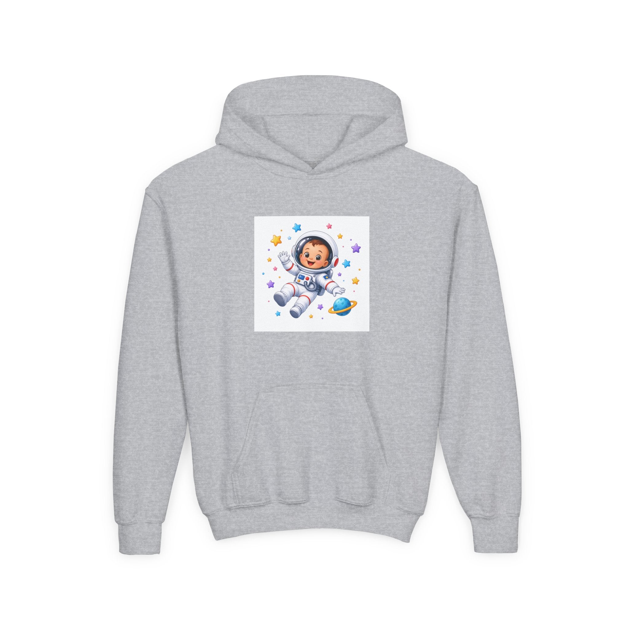Little Astronaut soft toddler hoodie from the Nureli collection, view 3