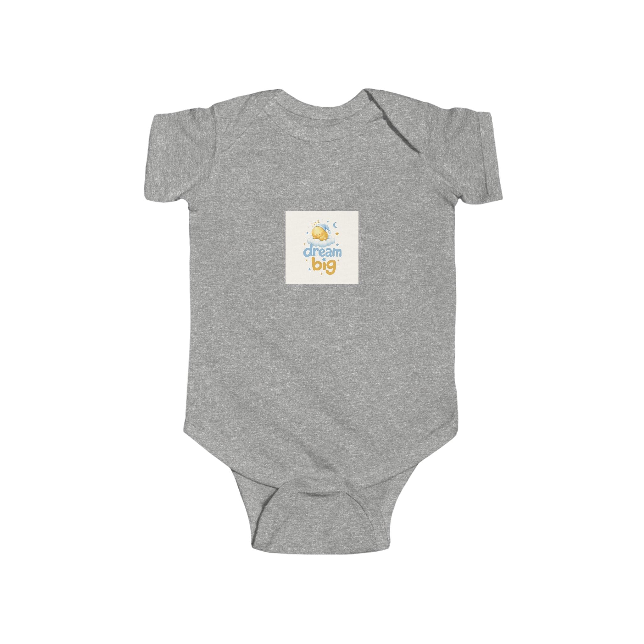 Dream Big soft baby bodysuit from the Nureli collection, view 3