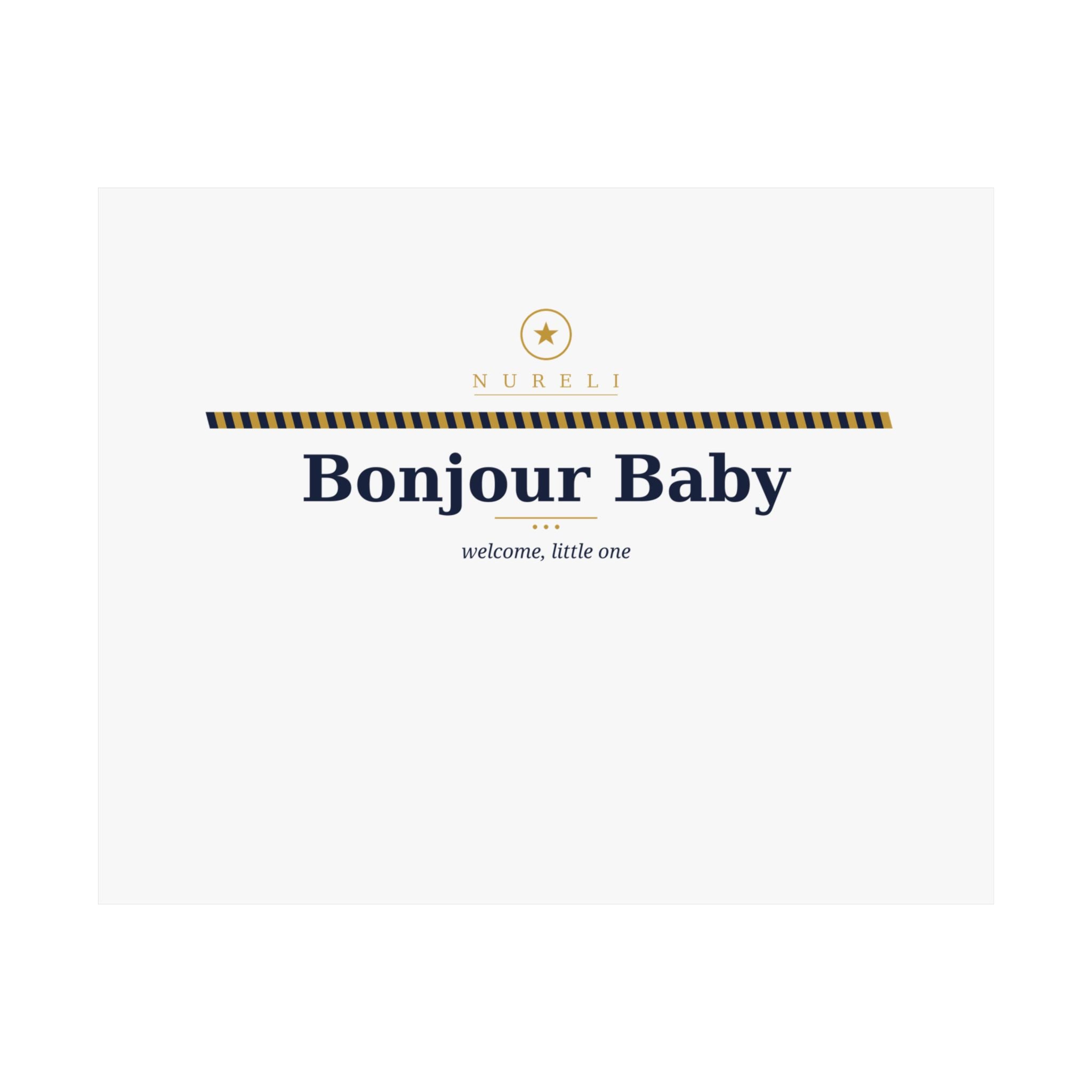 Bonjour Baby Art Print