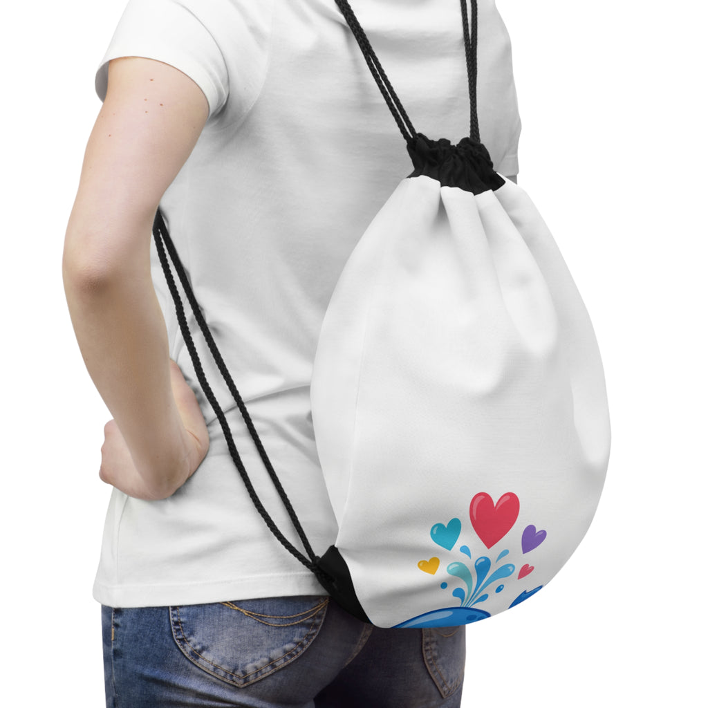 Happy Whale Kids Drawstring Bag — Nureli Kids