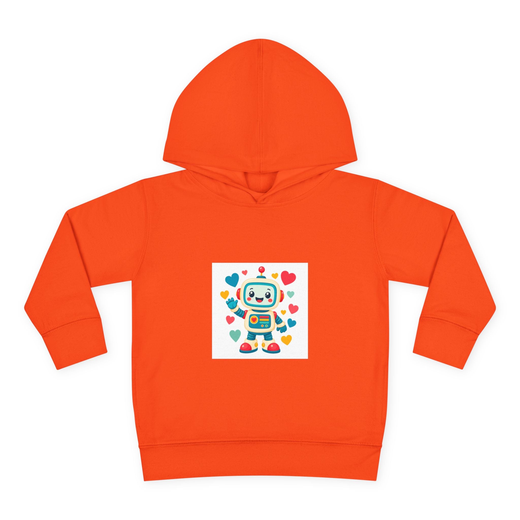 Beep Boop Robot soft toddler hoodie from the Nureli collection, view 2