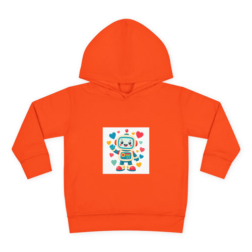 Beep Boop Robot soft toddler hoodie from the Nureli collection, view 2