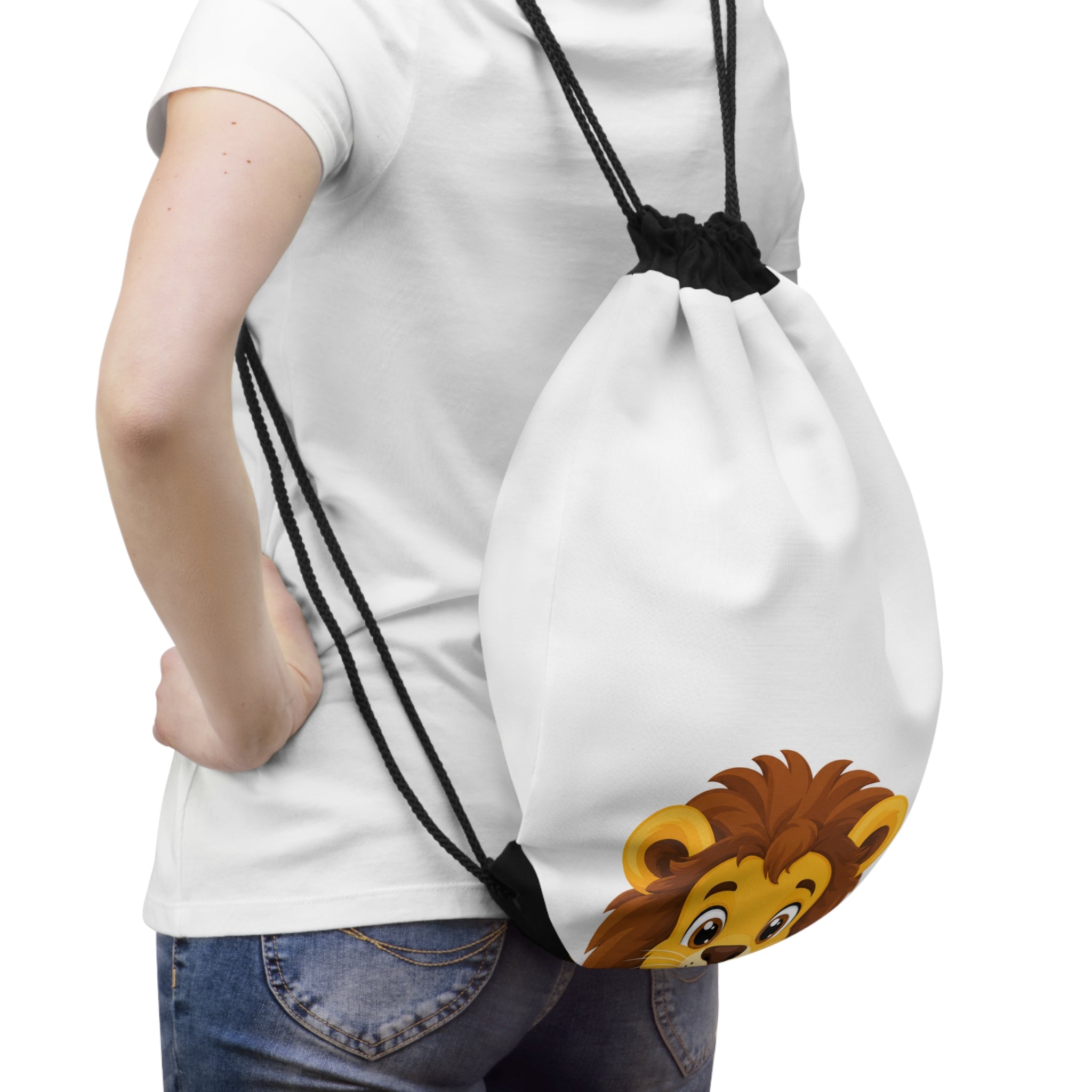 Brave Little Lion Kids Drawstring Bag — Nureli Kids