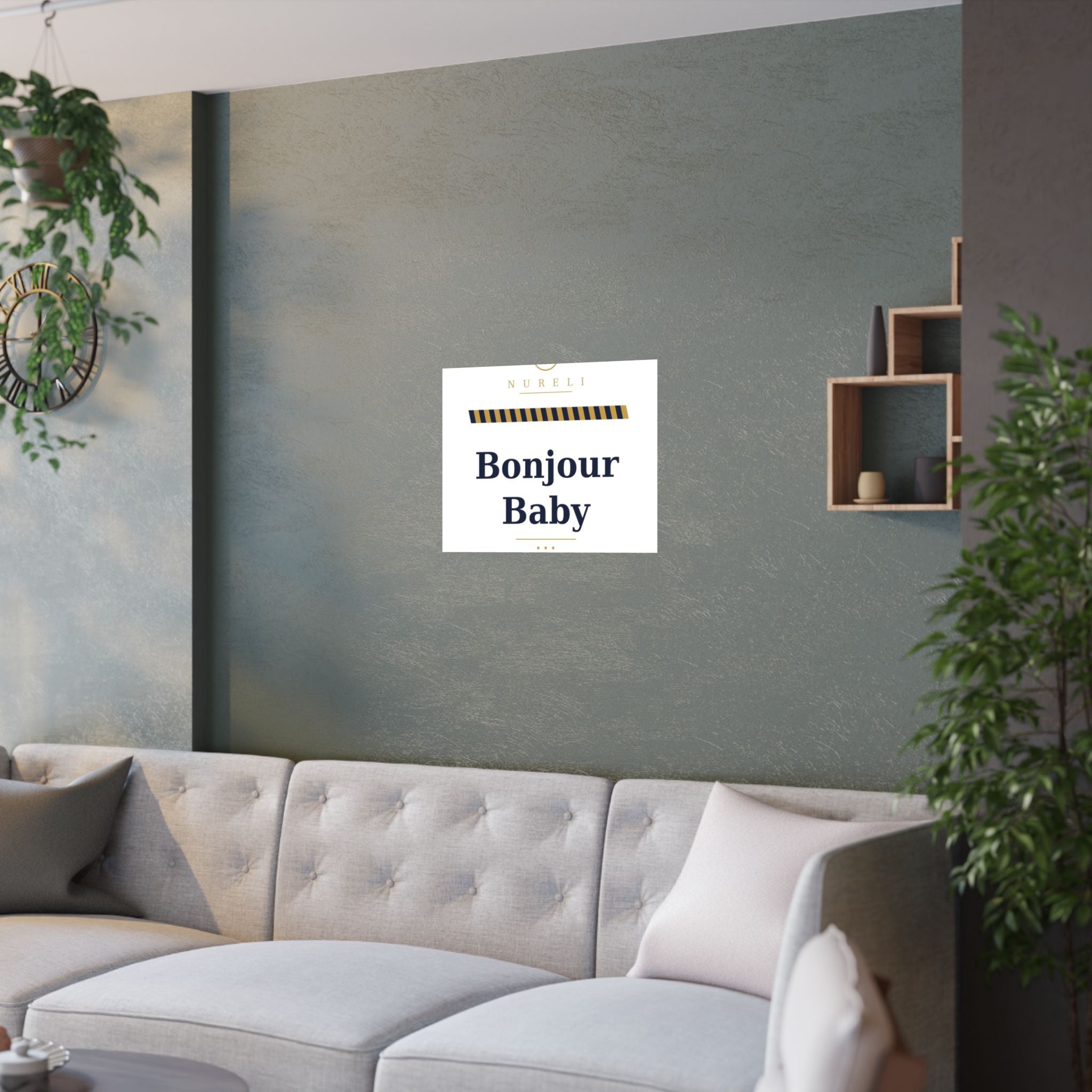 Bonjour Baby Art Print