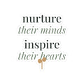 Nurture their minds, inspire their hearts Sticker