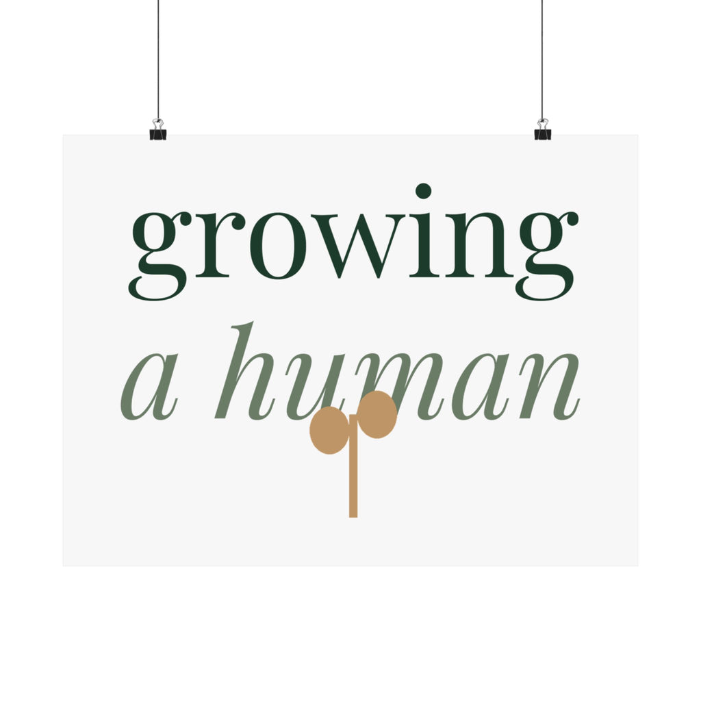 Growing a human Art Print