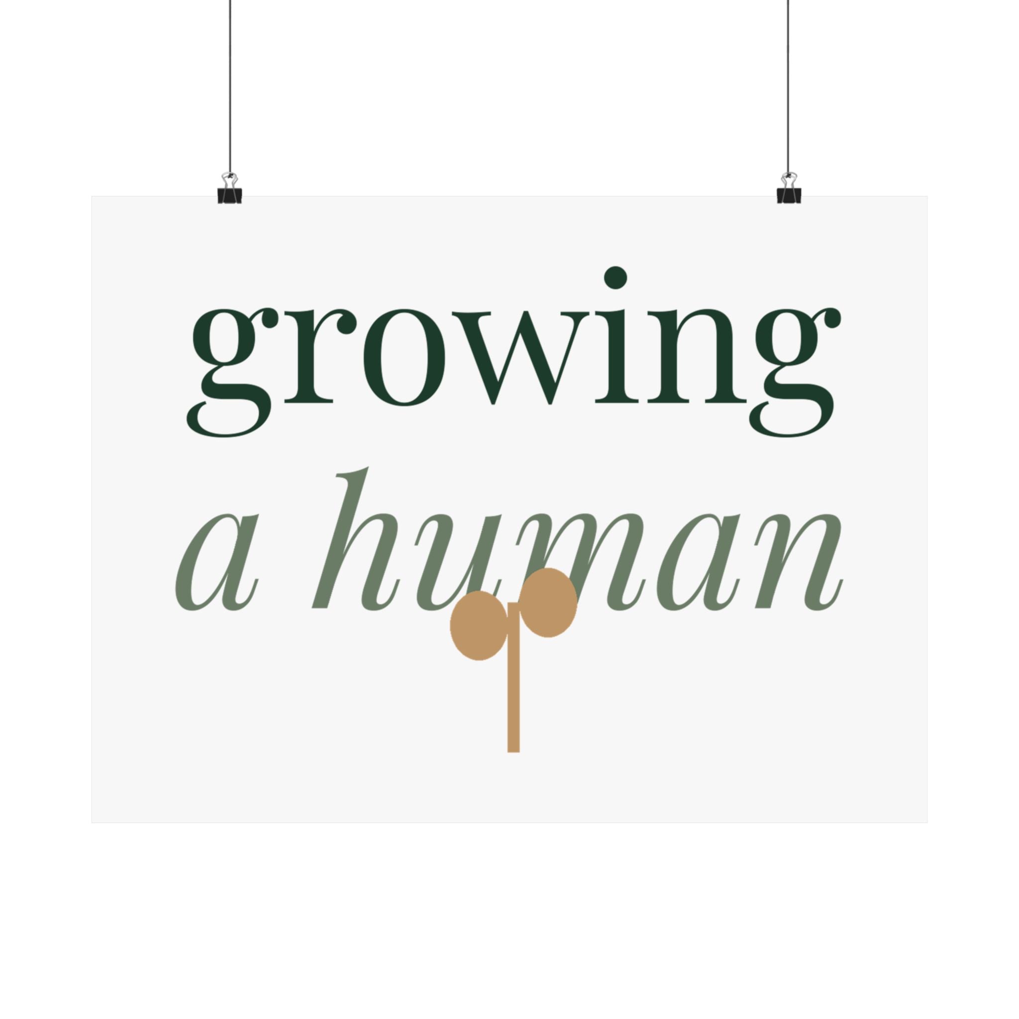 Growing a human Art Print
