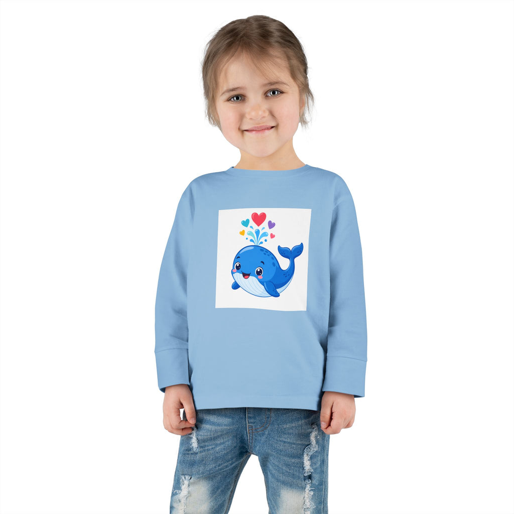 Happy Whale Toddler Long-Sleeve Tee — Nureli Kids
