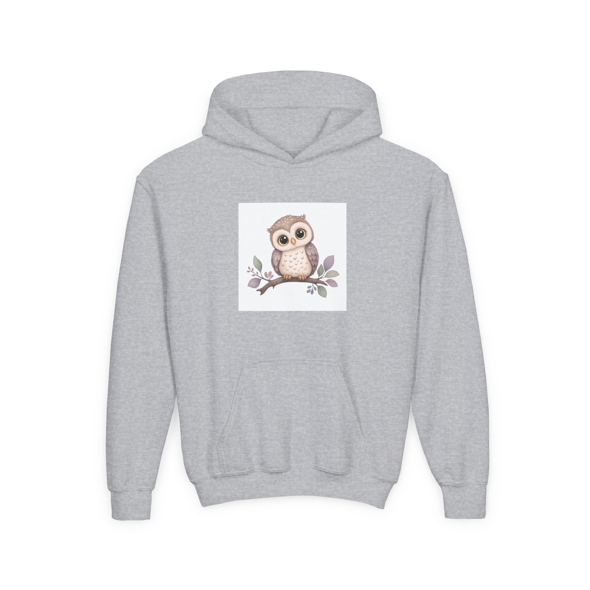 Wise Little Owl soft toddler hoodie from the Nureli collection, view 3