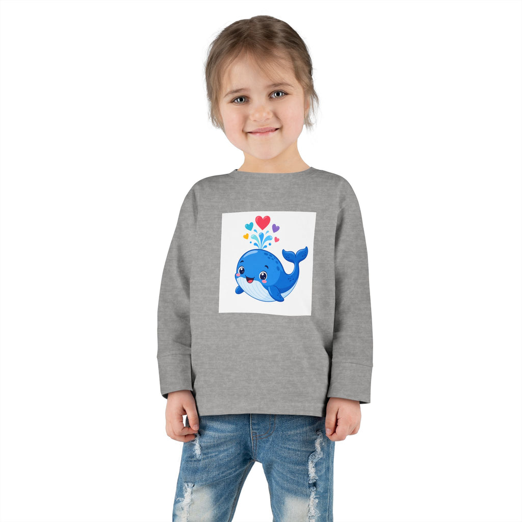 Happy Whale Toddler Long-Sleeve Tee — Nureli Kids